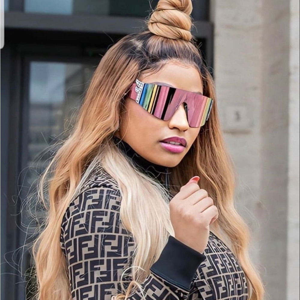 Fendi FF 0382/S Rose Gold Women's Sunglasses Nicki Minaj